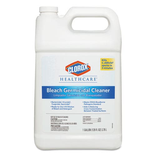 Clorox Healthcare Bleach Germicidal Cleaner 128 Oz Refill Bottle 4/carton - School Supplies - Clorox® Healthcare®