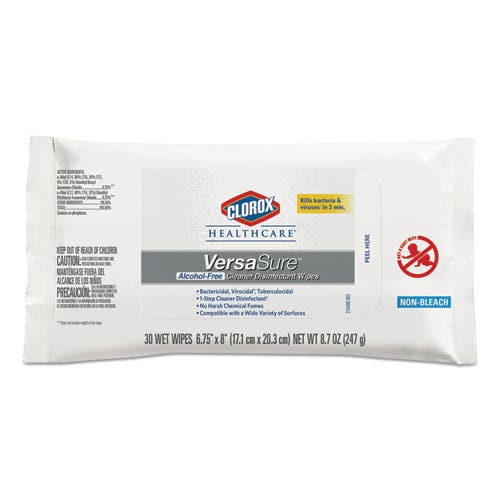 Clorox Healthcare Versasure Cleaner Disinfectant Wipes 1-ply 12 X 12 White 110/pouch 2/carton - School Supplies - Clorox® Healthcare®