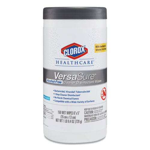 Clorox Healthcare Versasure Cleaner Disinfectant Wipes 1-ply 12 X 12 White 110/pouch 2/carton - School Supplies - Clorox® Healthcare®