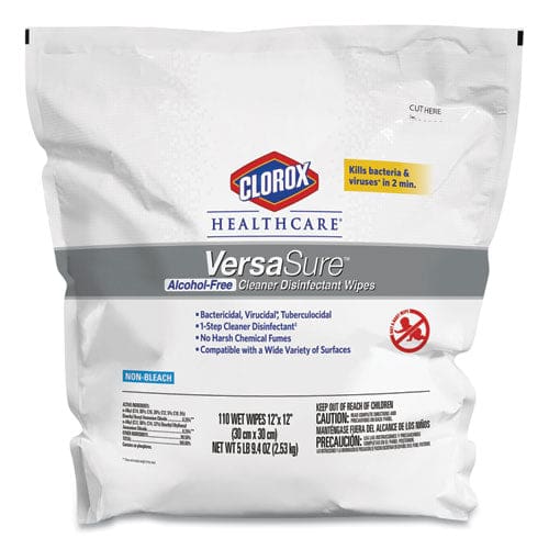 Clorox Healthcare Versasure Cleaner Disinfectant Wipes 1-ply 6.75 X 8 White 150 Towels/canister - School Supplies - Clorox® Healthcare®