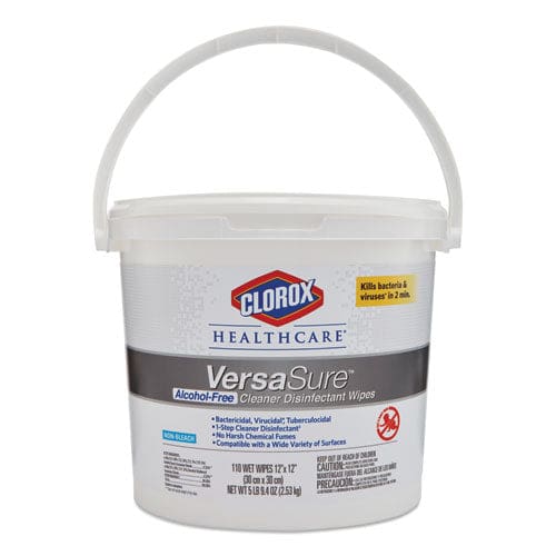Clorox Healthcare Versasure Cleaner Disinfectant Wipes 1-ply 6.75 X 8 White 85/canister 6 Canisters/carton - School Supplies - Clorox®