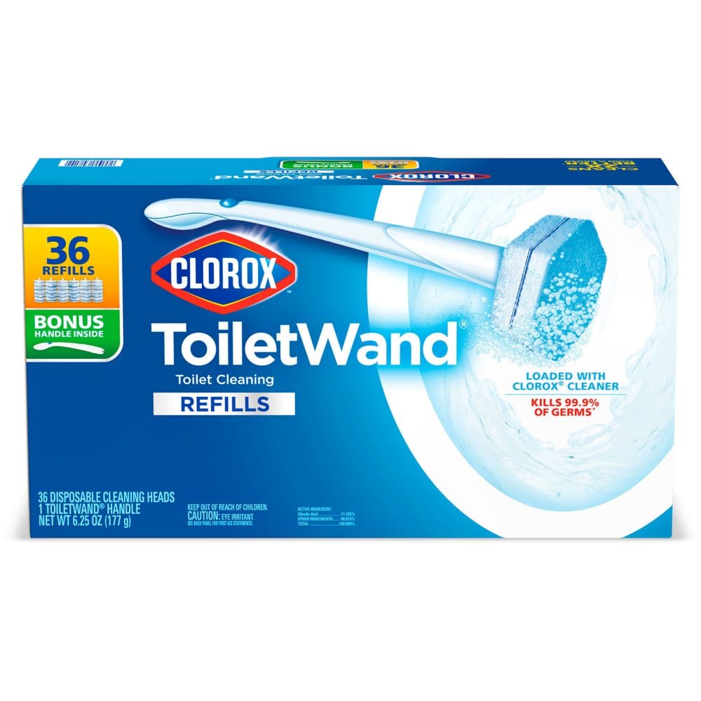 Clorox ToiletWand Disposable Toilet Cleaning System (1 ToiletWand Handle + 36 Disinfecting Refills) - Cleaning Supplies - Clorox ToiletWand