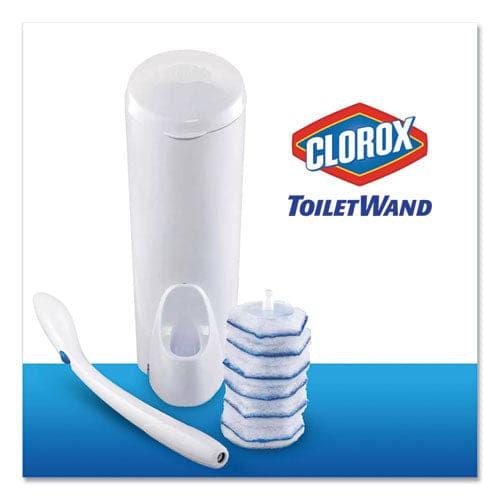 Clorox Toiletwand Disposable Toilet Cleaning System: Handle Caddy And Refills White - Janitorial & Sanitation - Clorox®