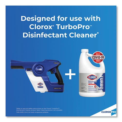 Clorox Turbopro Handheld Sprayer 32 Oz White/blue - Janitorial & Sanitation - Clorox®