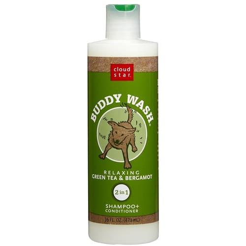 Cloud Star Buddy Wash Relaxing Green Tea and Bergamot Dog Shampoo and Conditioner 16-Oz. Bottle - Pet Supplies - Cloud Star