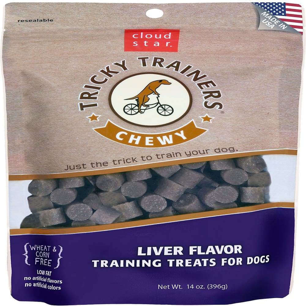 Cloud Star Chewy Tricky Trainers Liver Flavor Dog Treats 14-Oz. Bag - Pet Supplies - Cloud Star
