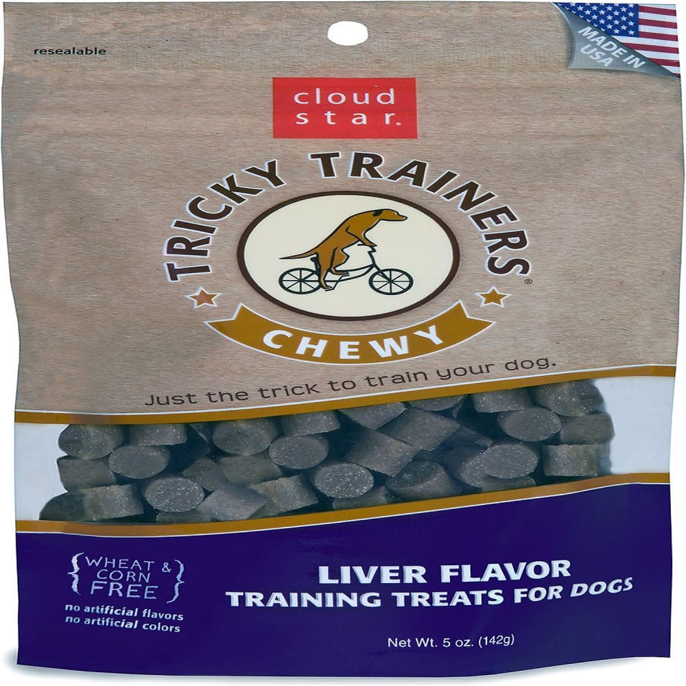 Cloud Star Chewy Tricky Trainers Liver Flavor Dog Treats 5-Oz. Bag - Pet Supplies - Cloud Star