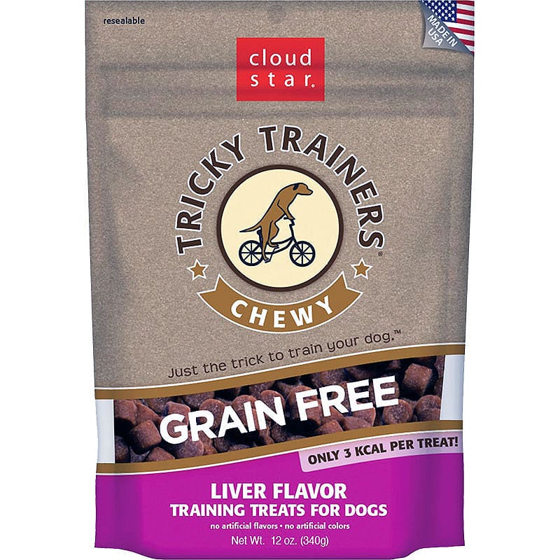 Cloud Star Dog Tricky Trainer Grain Free Chewy Liver 12Oz - Pet Supplies - Cloud Star