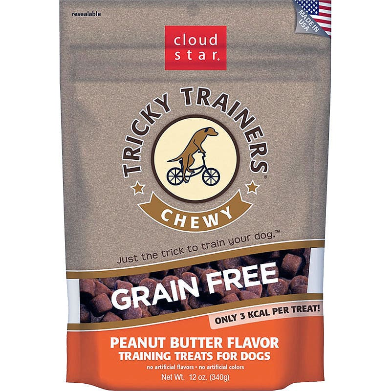 Cloud Star Dog Tricky Trainer Grain Free Chewy Peanut Butter 12Oz - Pet Supplies - Cloud Star