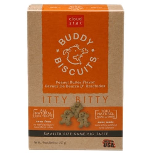 Cloud Star Original Itty Bitty Buddy Biscuits With Peanut Butter Dog Treats 8-Oz. Box - Pet Supplies - Cloud Star