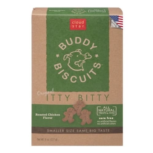 Cloud Star Original Itty Bitty Buddy Biscuits With Roasted Chicken Dog Treats 8-Oz. Box - Pet Supplies - Cloud Star