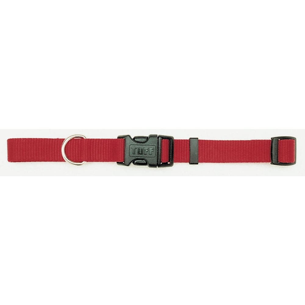 Coastal Adjustable Nylon Dog Collar with Plastic Buckle Red 3/8 in x 8-12 in - Pet Supplies - Coastal