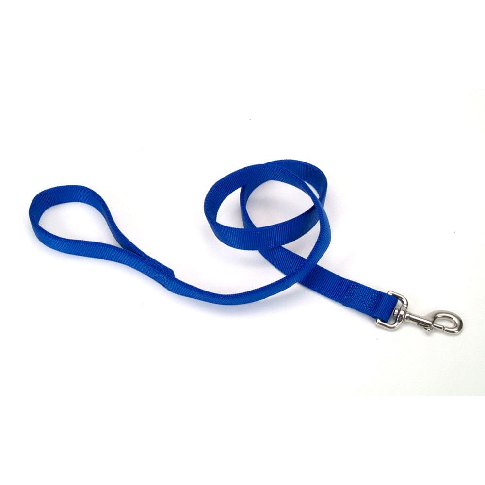 Coastal Double-Ply Nylon Dog Leash Blue 1 in x 4 ft - Pet Supplies - Coastal