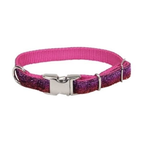 Coastal Pet Pet Attire Sparkles Adjustable Collar 5/8 Inch Pink X 8 Inch - 12 Inch - Pet Supplies - Coastal