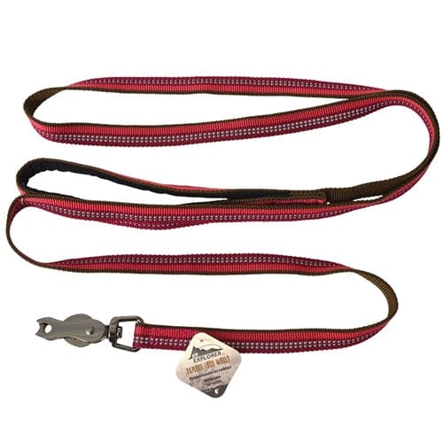 Coastal Pet Products K9 Explorer Reflective Leash With Scissor Snap 5/8 Inch X6’ Berry Red - Pet Supplies - Coastal