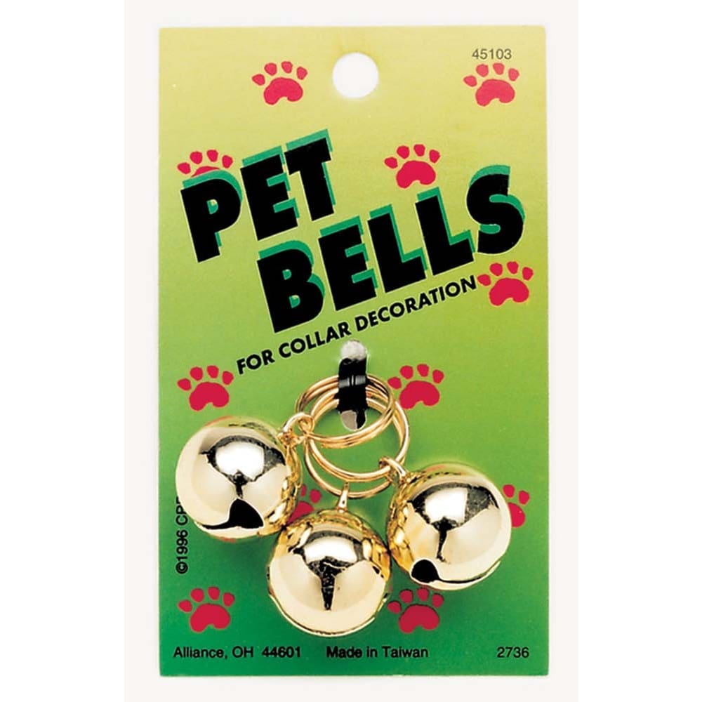 Coastal Round Cat Bell Gold 1 in 3 Pack - Pet Supplies - Coastal