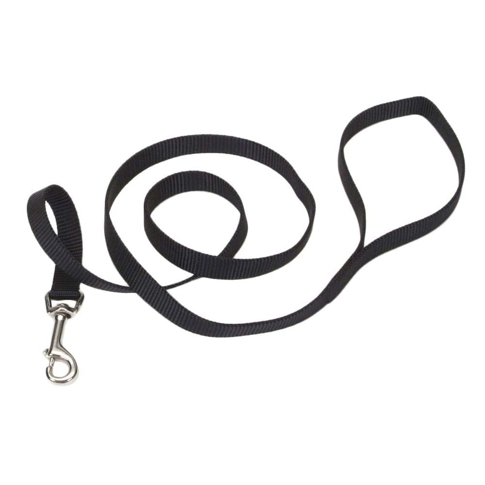 Coastal Single-Ply Nylon Dog Leash Black 5/8 in x 6 ft - Pet Supplies - Coastal