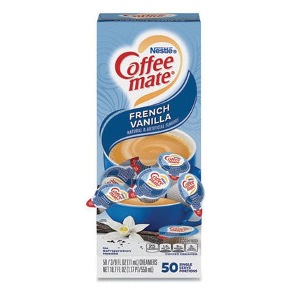 Coffee mate Liquid Coffee Creamer French Vanilla 0.38 Oz Mini Cups 50/box - Food Service - Coffee mate®