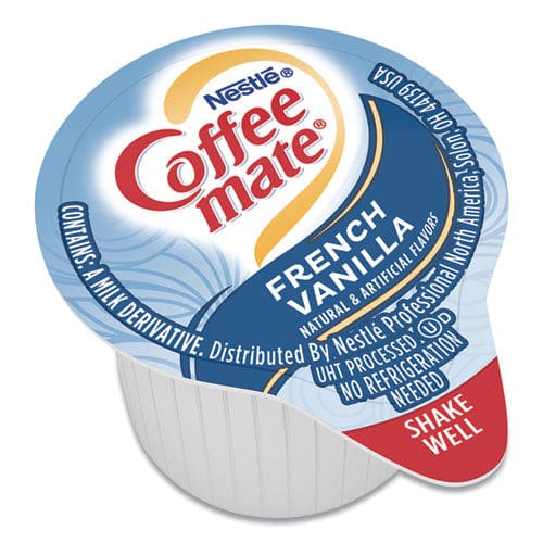 Coffee mate Liquid Coffee Creamer French Vanilla 0.38 Oz Mini Cups 50/box - Food Service - Coffee mate®