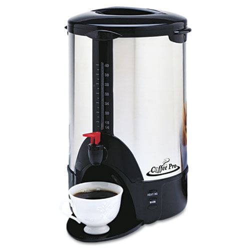 Coffee Pro 50-cup Percolating Urn Stainless Steel - Food Service - Coffee Pro