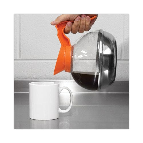 Coffee Pro Unbreakable Decaffeinated Coffee Decanter 12-cup Stainless Steel/polycarbonate Orange Handle - Food Service - Coffee Pro