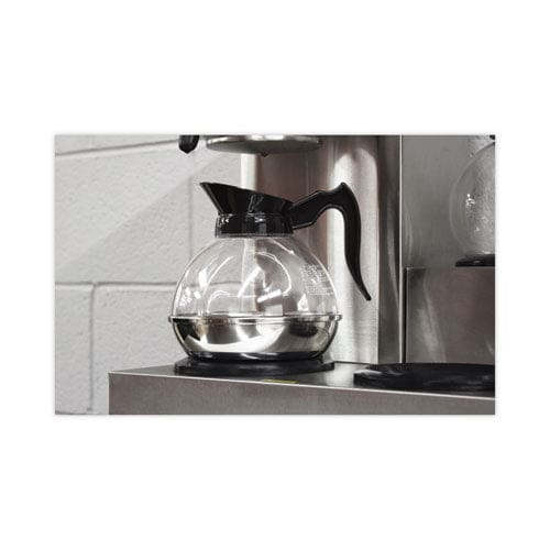 Coffee Pro Unbreakable Regular Coffee Decanter 12-cup Stainless Steel/polycarbonate Black Handle - Food Service - Coffee Pro