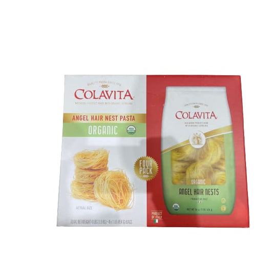 Colavita Angel Hair Nests Pasta Organic - 4 x 1 lbs. - Colavita