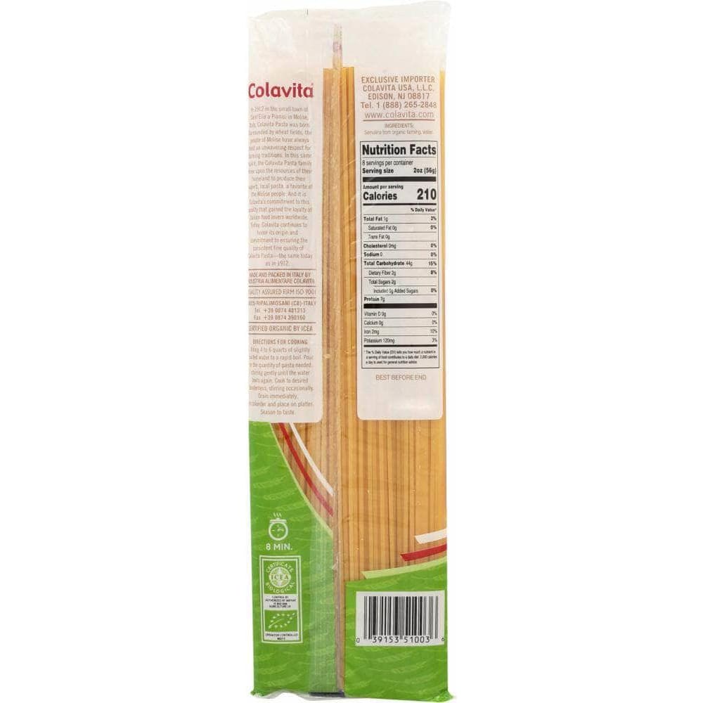 Colavita Colavita Pasta Spaghetti Organic, 16 oz