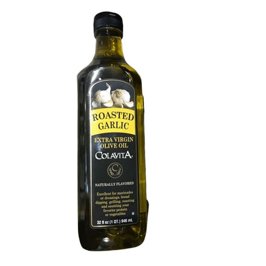 Colavita Roasted Garlic Extra Virgin Olive Oil, 32 Ounce - ShelHealth.Com
