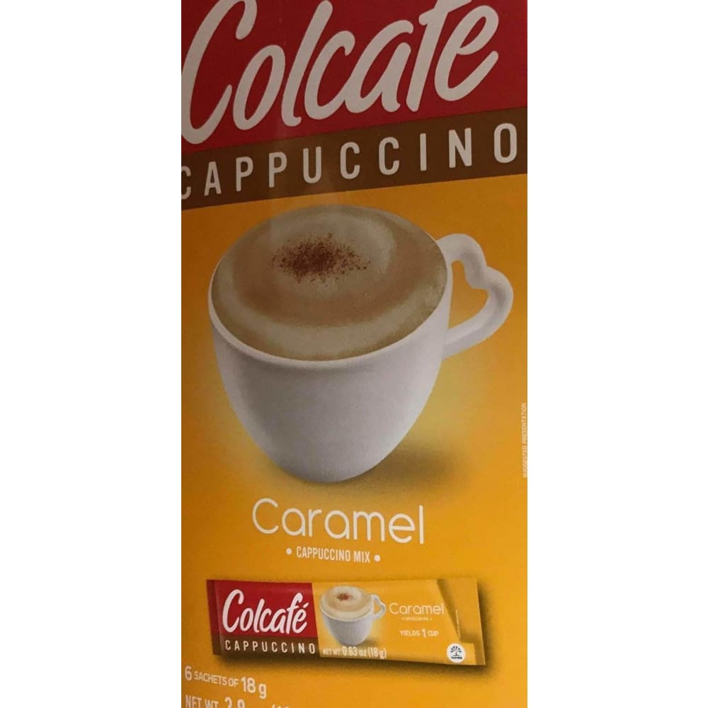 Colcafe Caramel Cappuccino Colombian Coffee Instant Mix, 6-Count Envelopes - ShelHealth.Com