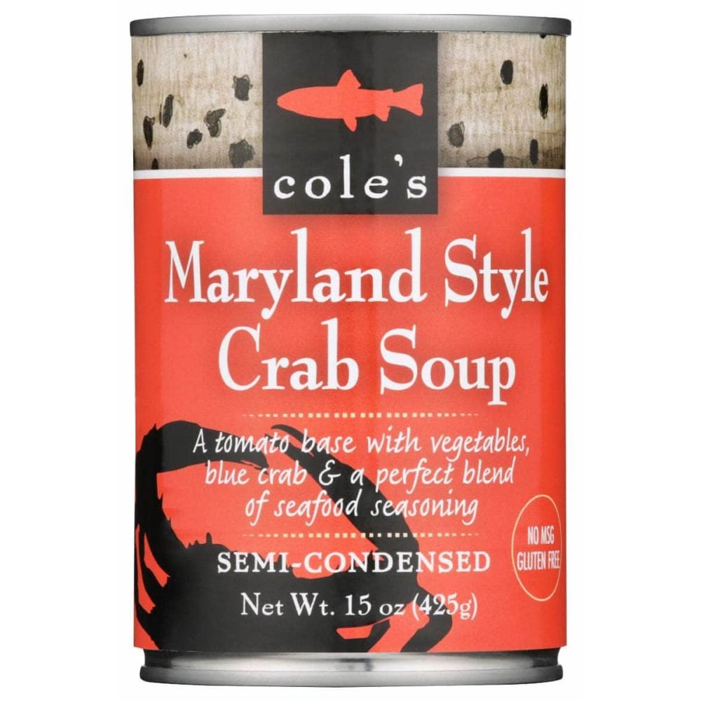 Coles Grocery > Soups & Stocks COLES: Maryland Style Crab Soup, 15 oz