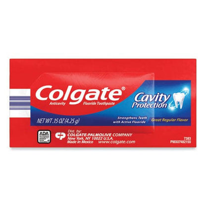 Colgate Cavity Protection Toothpaste Regular Flavor 0.15 Oz Sachet 1,000/carton - Janitorial & Sanitation - Colgate®