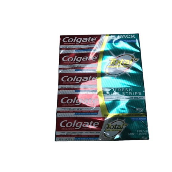 Colgate Total Fresh Stripe Toothpaste, 5 pk./6.3 oz. - ShelHealth.Com