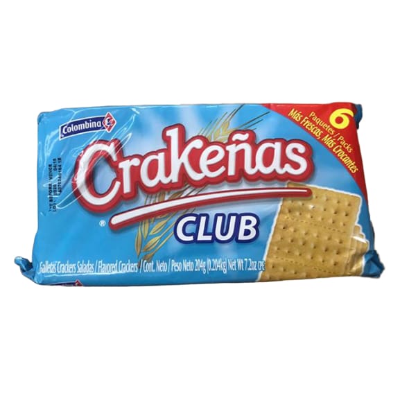Colombina Crakenas Club Crackers, 7.2 oz - ShelHealth.Com