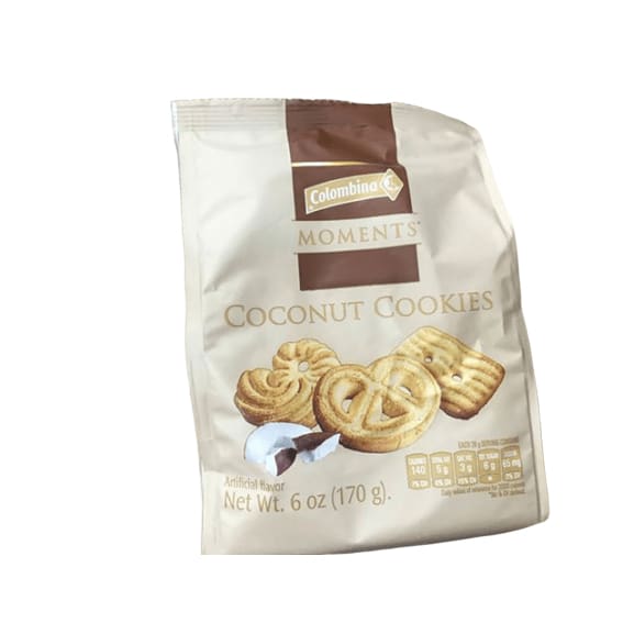 Colombina Moments Coconut Cookies, 6 oz - ShelHealth.Com