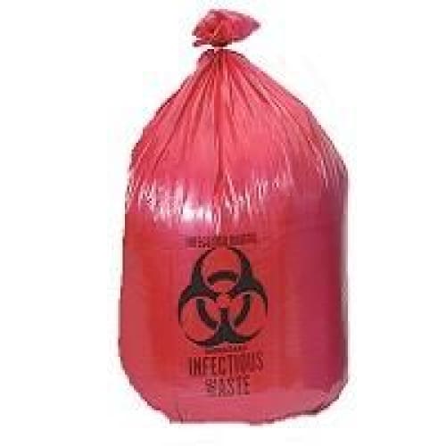 Colonial Bag Biohazard Bag 24 X 24 13Mic 10Gal Red C1000 - HouseKeeping >> Liners and Bags - Colonial Bag