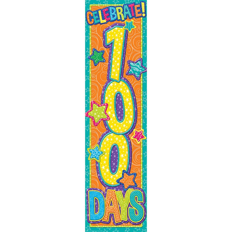 Color My World 100 Days Banner (Pack of 10) - Banners - Eureka