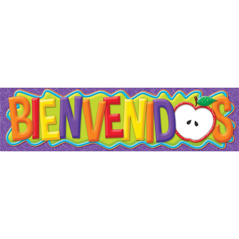 Color My World Spanish Welcome Horizontal Banners (Pack of 10) - Banners - Eureka