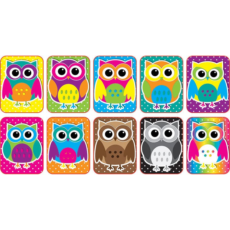 Color Owls Mini Whiteboard Erasers Non Magnetic (Pack of 3) - Erasers - Ashley Productions