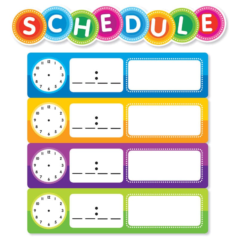 Color Your Clssrm Schedule Mini Bbs (Pack of 6) - Classroom Theme - Scholastic Teaching Resources