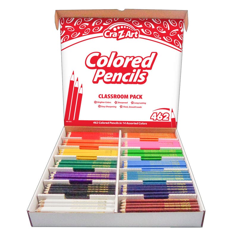Colored Pencil Class Pack 14 Color 462 Ct Box - Colored Pencils - Cra-z-art