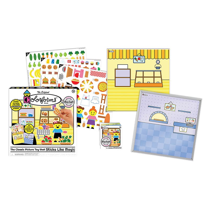 Colorforms Picture Playsets Market (Pack of 2) - Hands-On Activities - Playmonster LLC (patch)