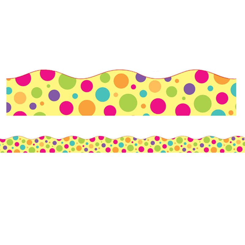 Colorful Dot Magnetic Border Scalloped (Pack of 6) - Border/Trimmer - Charles Leonard