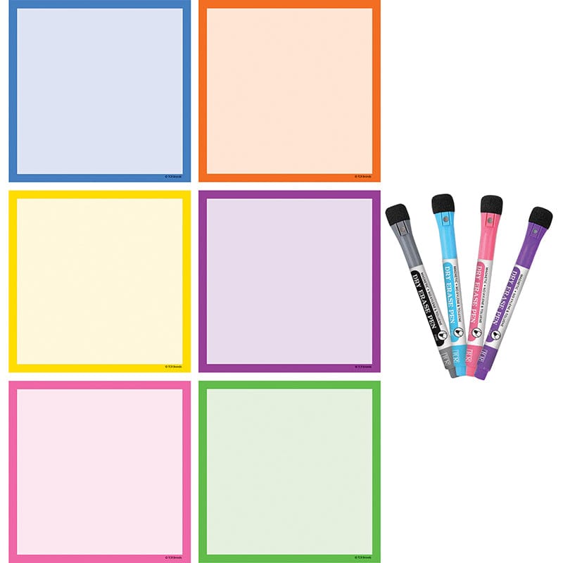 Colorful Dryerase Mag Square Notes (Pack of 3) - Organization - Teacher Created Resources
