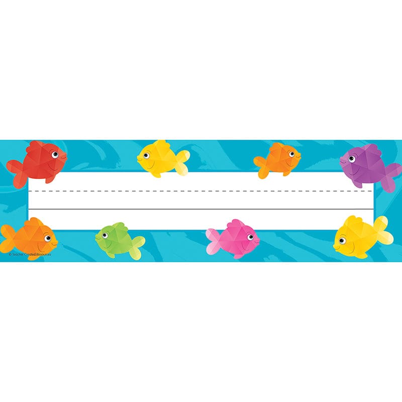 Colorful Fish Flat Name Plates (Pack of 10) - Name Plates - Teacher Created Resources