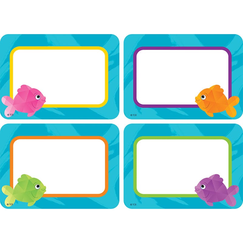 Colorful Fish Name Tags Labels Multi Pack (Pack of 10) - Name Tags - Teacher Created Resources