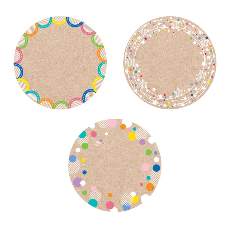 Colorful Kraft Cards 6In Cut Outs Designer (Pack of 6) - Accents - Creative Teaching Press