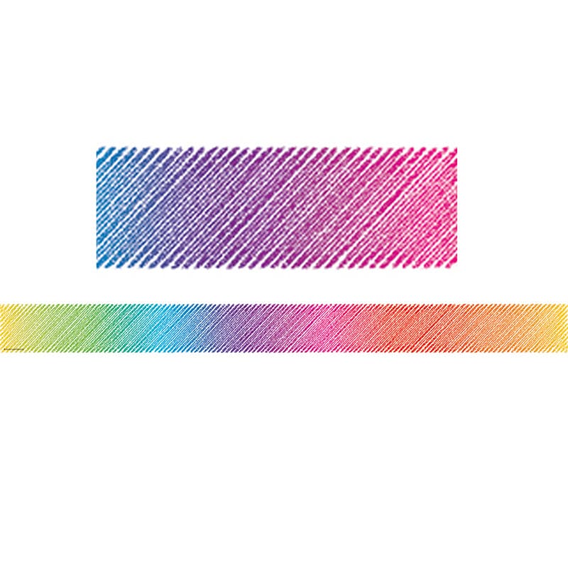 Colorful Scribble Straight Border (Pack of 10) - Border/Trimmer - Teacher Created Resources