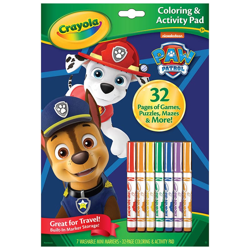 Coloring & Activity Pad Paw Patrol with Markers (Pack of 8) - Art Activity Books - Crayola LLC