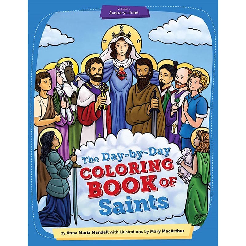 Coloring Book Of Saints Vol 1 (Pack of 3) - Art Activity Books - Sophia Institute Press